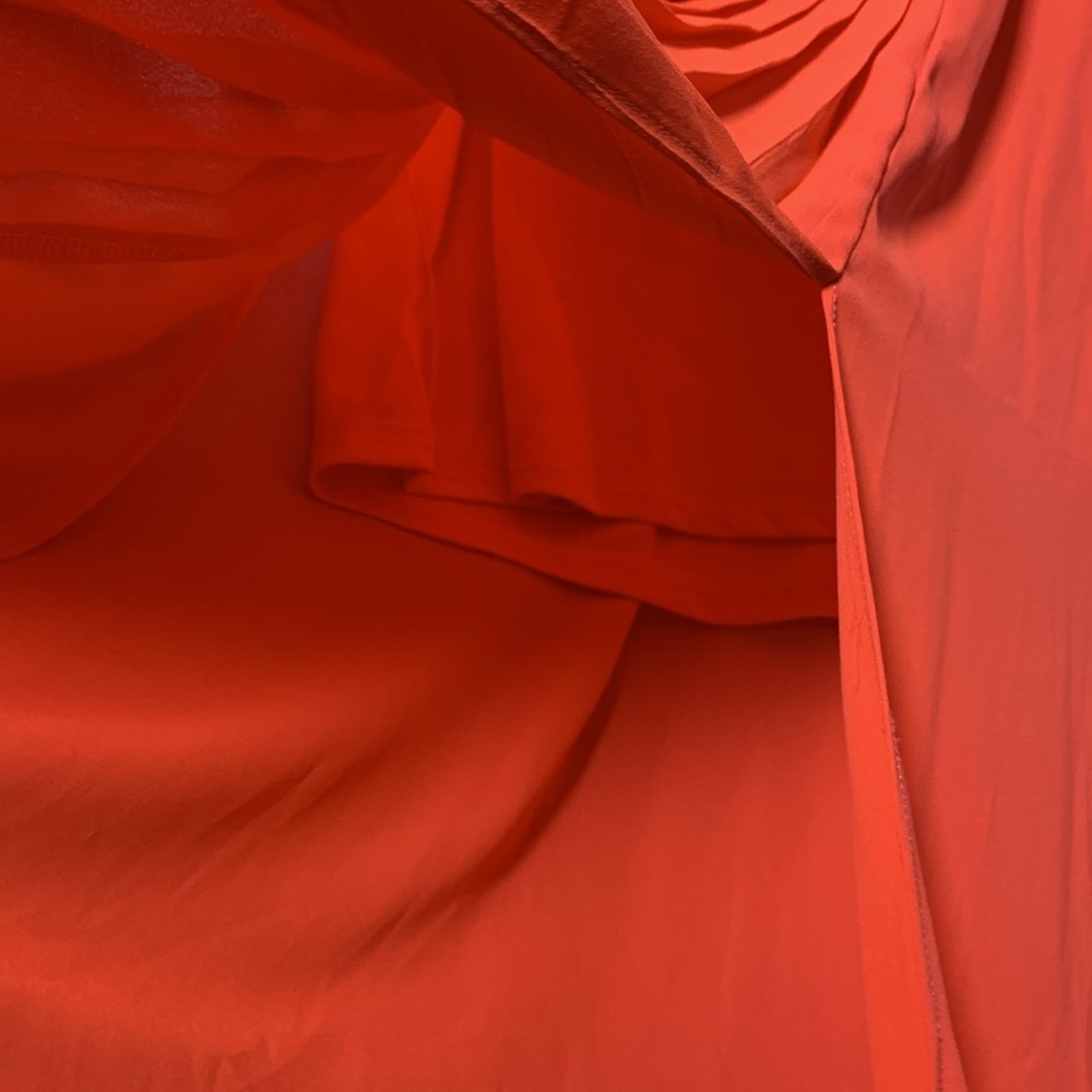 {Skies Are Blue} Neon Orange Maxi Skirt - Picture 4 of 4